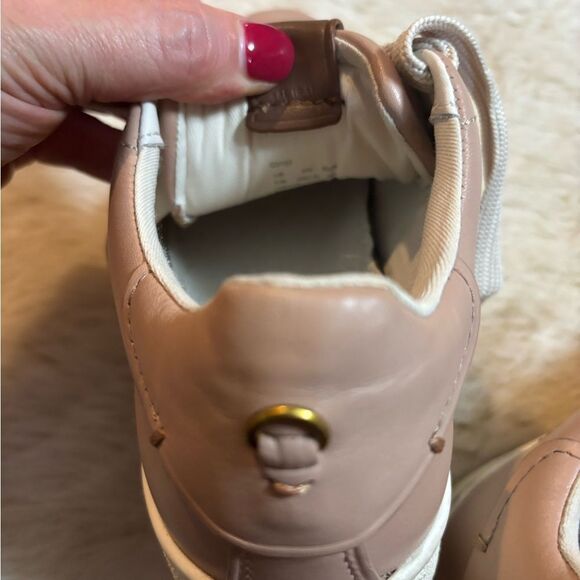 Coach Pinkish Tan Sneakers Sleek Minimalist Design - Picture 2 of 5